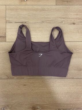 Gymshark Plum Mauve Sports Bra - Scoop Neck Crop